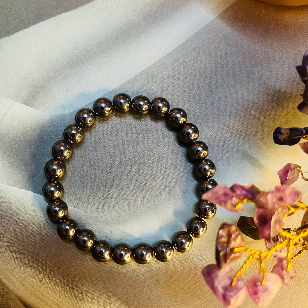 Certified Hematite Crystal Bracelet