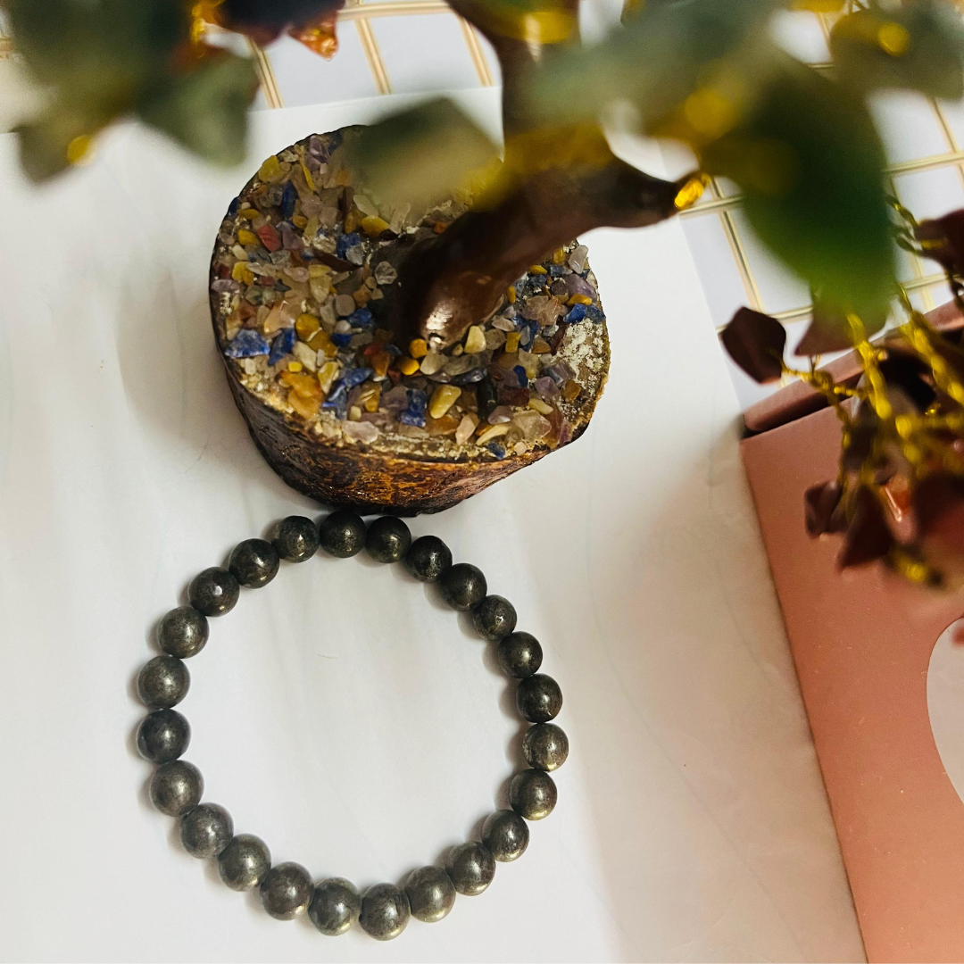 Certified Pyrite Crystal Bracelet