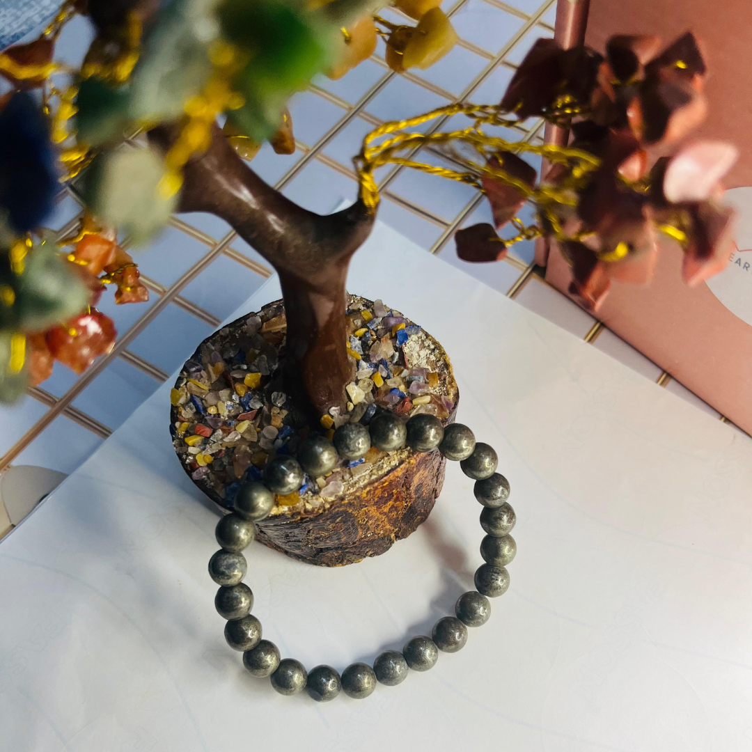 Pyrite Crystal Bracelet For Willpower