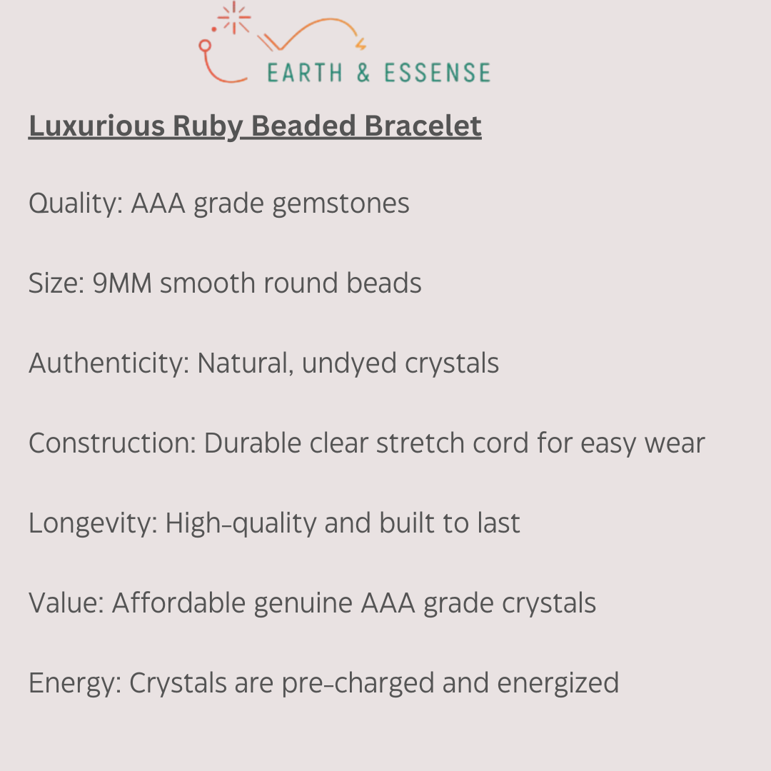 Ruby Gemstone Bracelet - Product Description