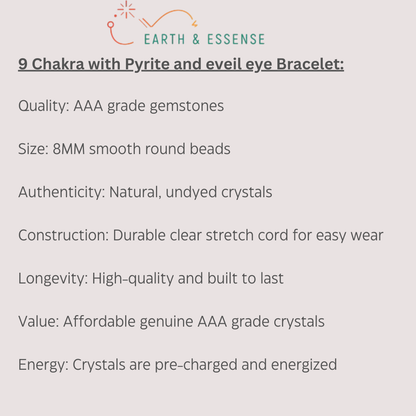 9 Chakra Bracelet - Product Description