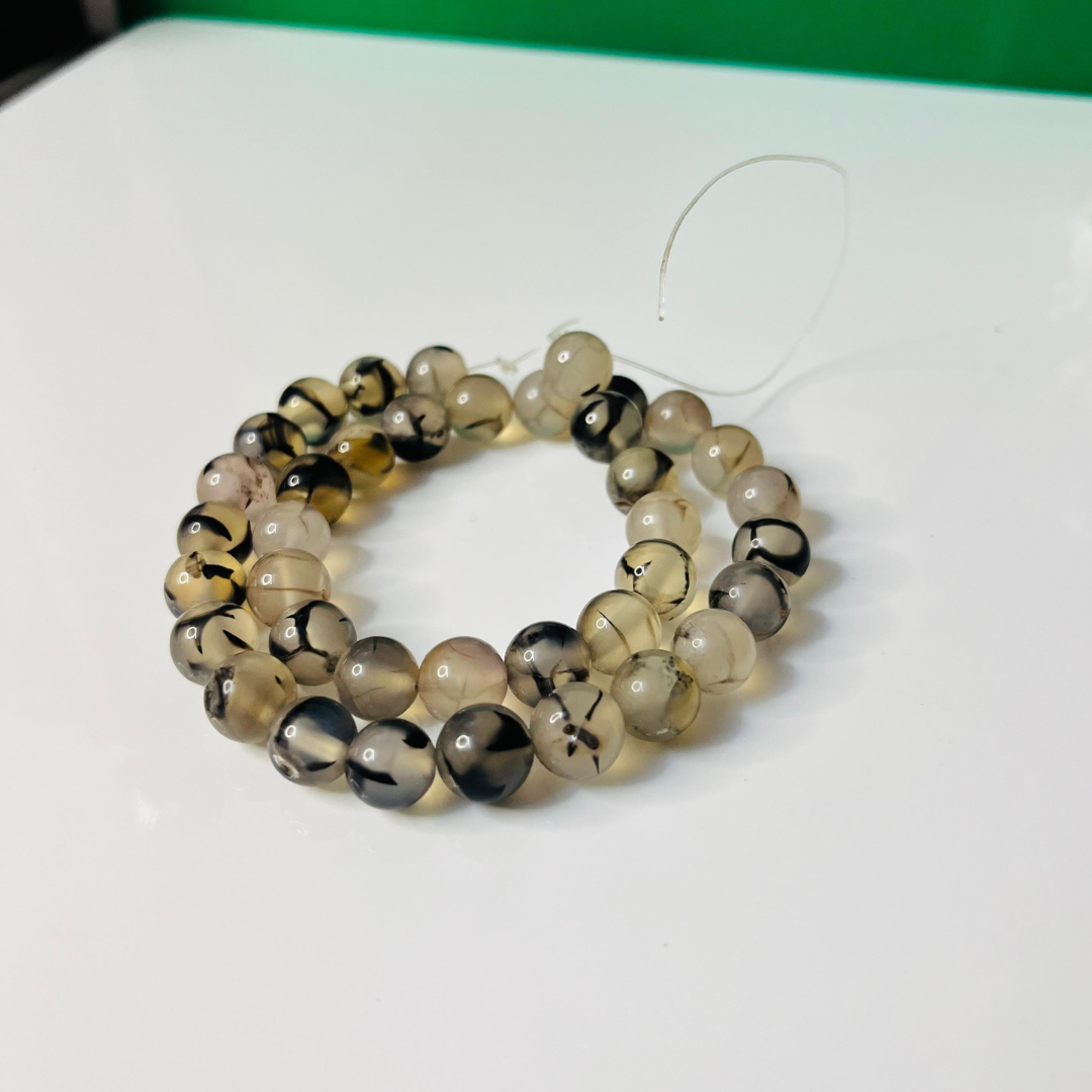 Dragon Vein Agate Bracelet for Emotional Balance