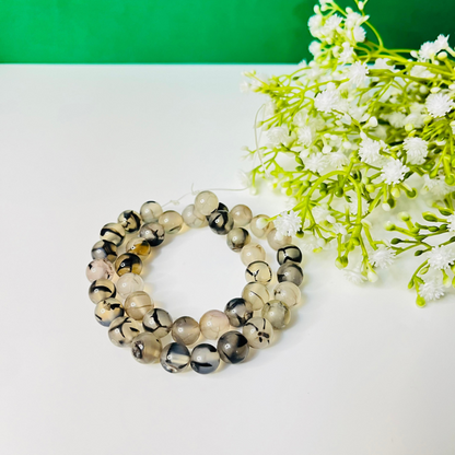 Dragon Vein Agate Bracelet for Increasing Focus