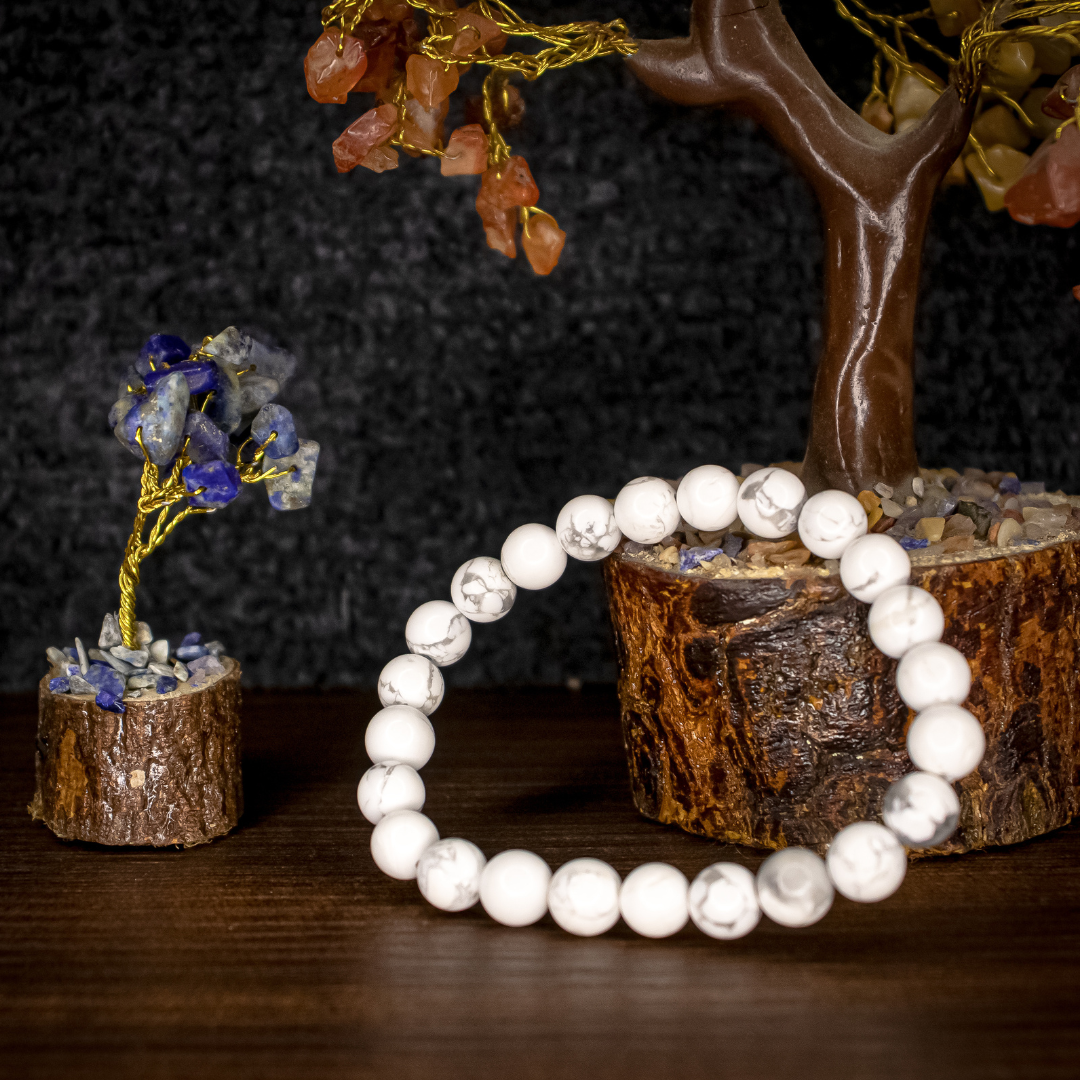 Howlite Crystal Bracelet for Spiritual Awareness