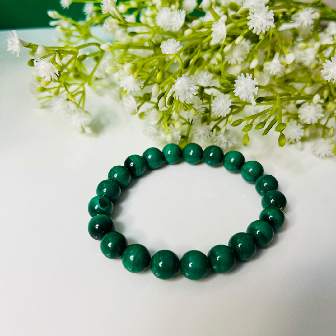 Malachite Bracelet for Heart Chakra Balancing