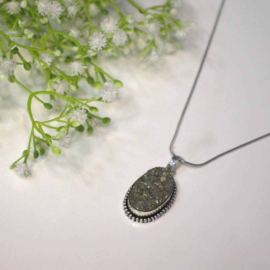 pyrite-pendant-oval-shape